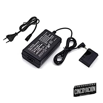 ACK-E15 Kit adaptador de alimentación CA repuesto Kit cargador acoplador CC DR-E15 compatible con cámaras Canon EOS Rebel SL1 Canon 100D DSLR.