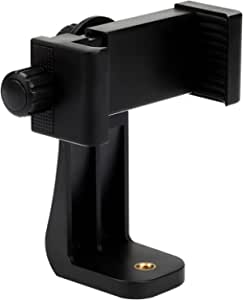 Adaptador de trípode para teléfono móvil de Mengtech, cabezal de 1/4 pulgadas, adaptador de tornillo con abrazadera ajustable para trípode, selfie, palo de selfie, monopié, para iPhone, Samsung, etc.