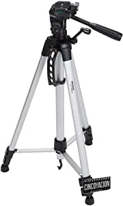 Amazon Basics – Trípode ligero para cámara, DSLR y binoculares, 152 cm, con funda