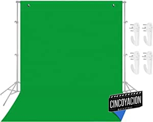 Andoer Fondo Fotográfico, 1,5 x 2M Verde y Azul 2 en 1, con 4 Ganchos, Telón de Fondo Doble Cara Fibra de Poliéster, Bicolor Telón Fondo para Estudio, Fotográfico, Transmisión en Vivo y Juegos