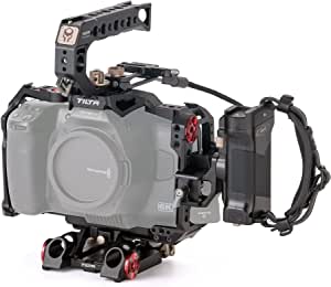 (Black) TILTA TA-T11-A-B Cámara Cage Advanced Kit Para BMPCC 6K Pro Blackmagic Pocket Cinema Camera 6K Pro Tiltaing Rig