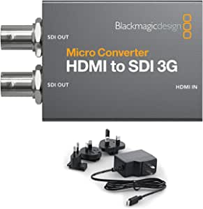 Blackmagic Conversor – Conversor HDMI a SDI 3G WPSU con alimentación (CONVCMIC/HS03G/WPSU)