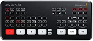 Blackmagic Design ATEM Mini Pro ISO Live Production Switcher – con Kramer USB-C 3.1 Gen-1 a USB-A cable adaptador hembra, cable Kramer estándar HDMI (M) a HDMI (M) de 6 pies