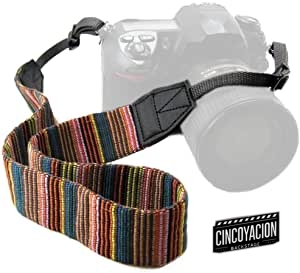 chmete Bohemia Vintage cámara universal ajustable videocámara hombro correa de cuello cinturón con arnés adaptador se adapta para DSLR Cámara