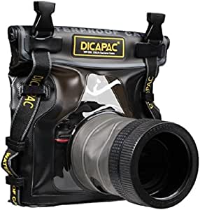 DiCAPac Funda impermeable para cámara DSLR WP-S10 con lente resistente al agua hasta 5 metros bajo el agua