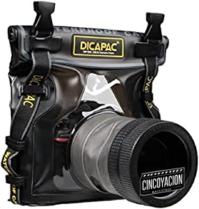 DiCAPac Funda impermeable para cámara DSLR WP-S10 con lente resistente al agua hasta 5 metros bajo el agua