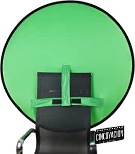 Fondo Verde Plegable,Photography Background,Green Screen Croma,Tejido Antiarrugas para,Fijar en Silla,para Estudio de fotografía y vídeo(75cm)