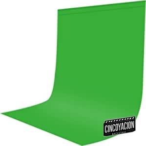 Jinlaili 1.8 x 2.8m Pantalla Verde, Fondo Verde Fotografia Poliéster, Fondo de Pantalla Verde, Croma Fondo Chroma Key Plegable, Green Screen para Estudio Fotográfico Vídeo y Televisión
