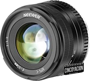 Neewer 35mm F1,2 Apertura Grande Prime APS-C Lente de Aluminio Compatible con Fuji X Mount Mirrorless Cámaras X-A1 X-A10 X-A2 X-A3 X-AT X-M1 X-M2 X-T1 X-T10 X-T2 X-T20 X-Pro1 X-Pro2 X-E1 X-E2 X-E2s
