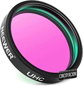 Neewer Filtro UHC Filtro de Telescopio de 1,25", Filtro Accesorio de Astrofotografía para Mejorar Contraste de Imagen y Reducir Contaminación Lumínica para Fotografía Astronómica