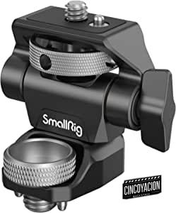 (Nueva Versión) SMALLRIG Monitor Mount Cámara con Tornillo de 3/8&apos;&apos; para ARRI, Soporte Monitor Ajustable con Giro de 360°e Inclinación de 180°con Tornillo de Mariposa para Ajustar la Tensión – 2903B