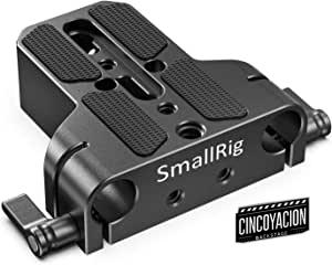 SMALLRIG 15mm LWS Baseplate, Placa Base con Abrazadera de 15mm Rod para Cámara – 1674