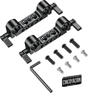 SMALLRIG 15mm Rod Clamp(2 Piezas), 15mm LWS Rod Adapter – 2061