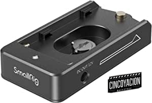 SMALLRIG NP-F Placa Adaptadora de Batería Lite para Batería NP-F, Puerto de Salida de 12 V CC / 7,4 V CC – 3018