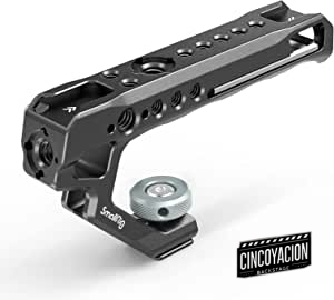 SMALLRIG Top Handle con Adaptador de Cold Shoe y Agarre Estilo Queso – 2094C