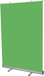 THEXLY Croma verde con soporte plegable – Chroma Key verde portátil – Roll up ideal fondos fotografia estudio – Green screen con estructura y estuche rígido de aluminio