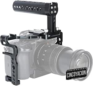 [Update Version] NICEYRIG GH5S GH5 Cámara Kit de Jaula con asa de Queso ámara Zapato Frío Riel de la OTAN para DSLR Panasonic Lumix GH5 GH5S