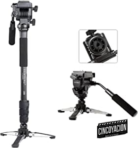 VFOTO® Yunteng VCT-288 Fotografía 58-Inch ligero Fotografía Trípode Y Monopod con Nivelado Fluidos Y 3/8 a 1/4 Tornillo para Canon Nikon DSLR Camera