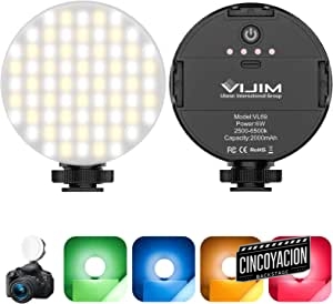 VL69 Luz de video en la luz de la cámara Mini luz de bolsillo con zapata fría Luz LED Temperatura de color Luz más suave para cámara / DSLR Carga USB C