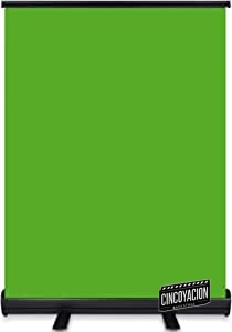 YISITONG Fondo de pantalla verde plegable Chroma Key Panel de fondo, resistente a las arrugas, tela cromo-verde para fotografía vídeo/juegos en vivo/estudio virtual, base de aluminio sólido